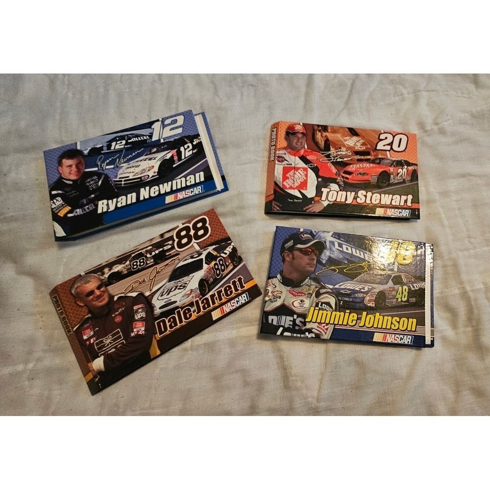 Vintage 2003 Nascar photo albums/ autograph books‎ set of 4